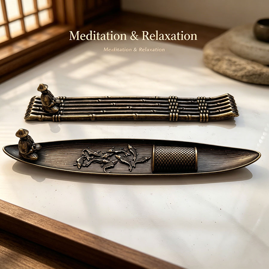 Pilates Yoga Board - 2pcs Chinese Style Incense Holders Vintage