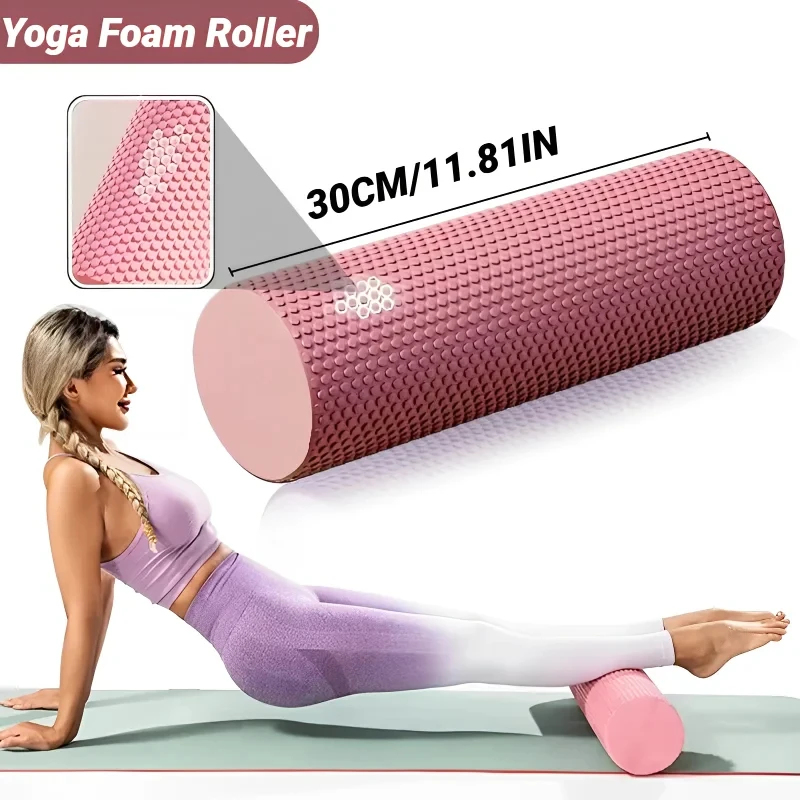 Pilates Yoga Roller - Hexagonal EVA Foam Yoga Roller, 9.5cm