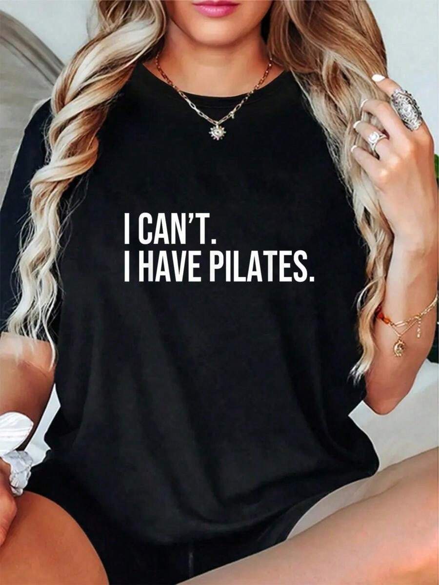 Pilates & Yoga Studio Alineacion - 100% Cotton Casual Short Sleeve Tee