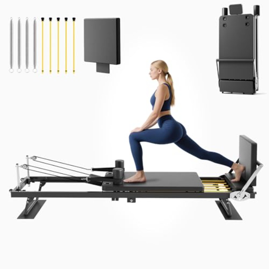 Pilates Reformer Spring - Foldable Pilates Reformer Machine 91 with