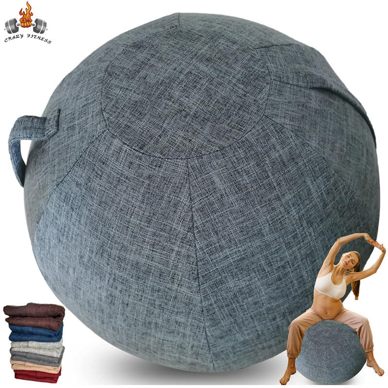 Pilates Yoga Roller - 55/65/75cm Yoga Ball Protective Cover Gym