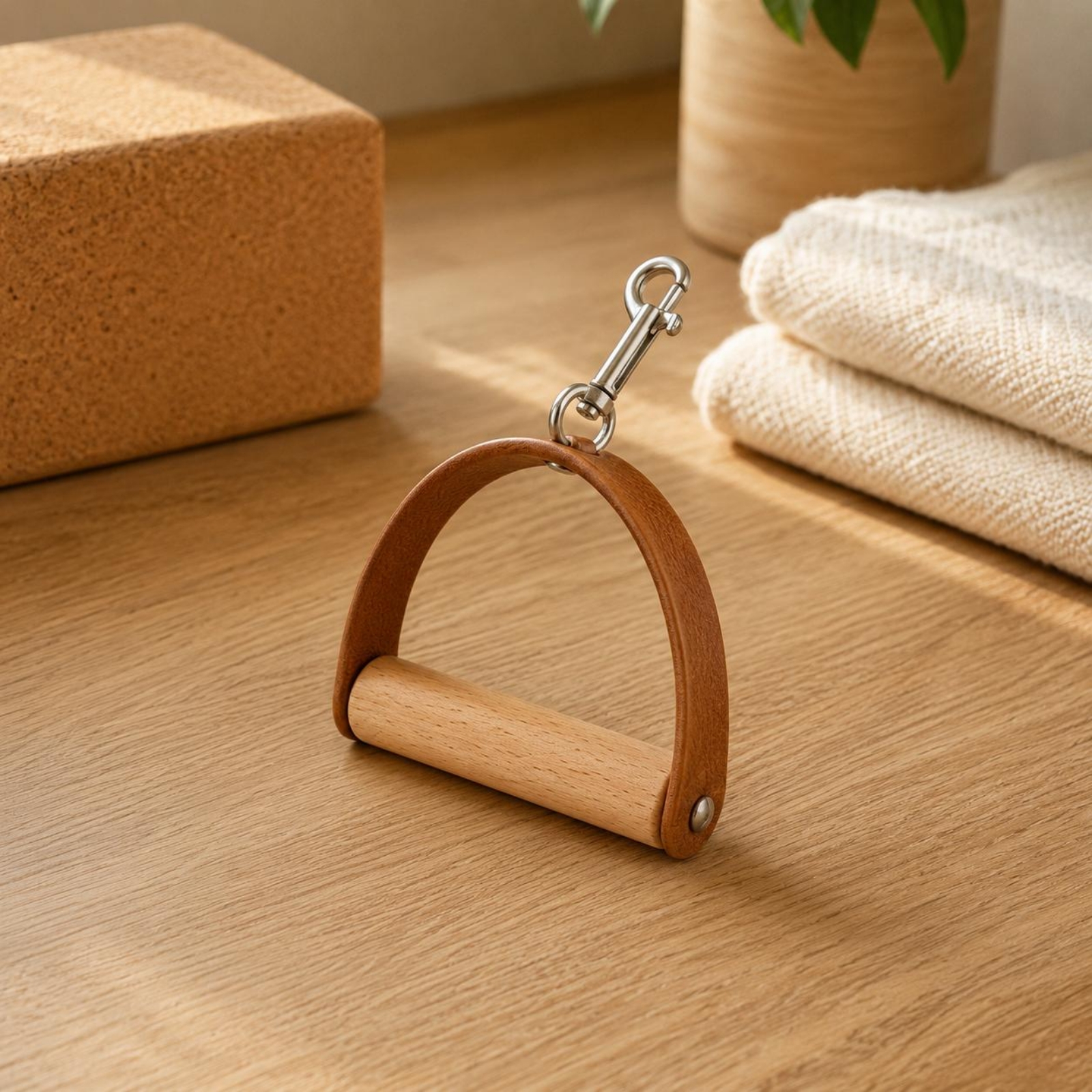 2 Pieces Leather Wood Handles  - مراجعة Pilates & Yoga Studio Alineacion وسعره