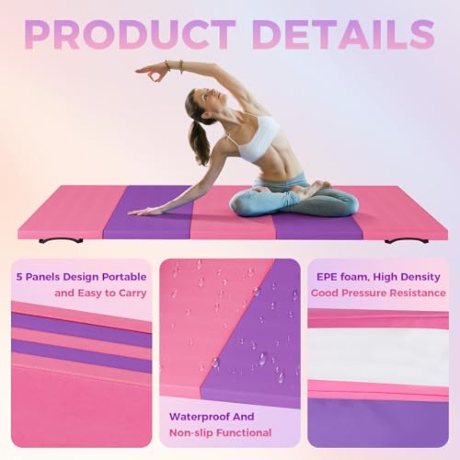 Folding Gymnastics Mat, Exerci - مراجعة Pilates Is Yoga وسعره