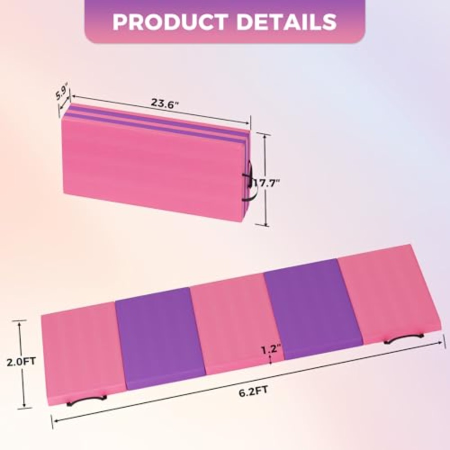 Folding Gymnastics Mat, Exerci - مراجعة Pilates Is Yoga وسعره