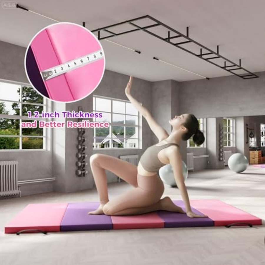 Folding Gymnastics Mat, Exerci - مراجعة Pilates Is Yoga وسعره
