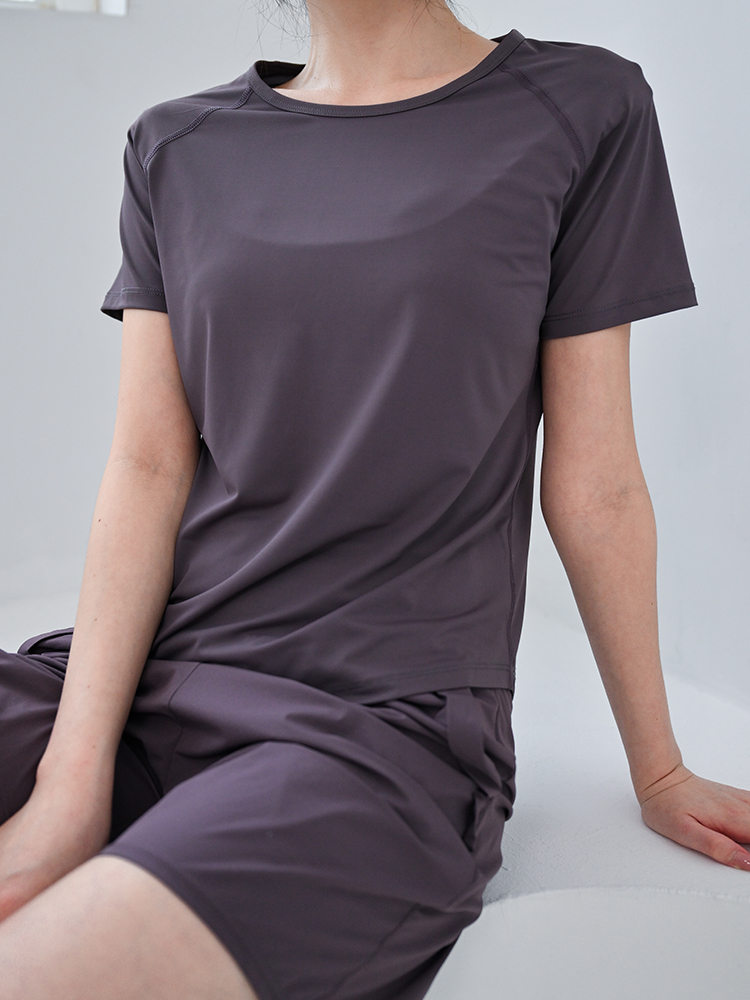Breathable Thin Yoga T-Shirt f - مراجعة Pilates Yoga Morning وسعره