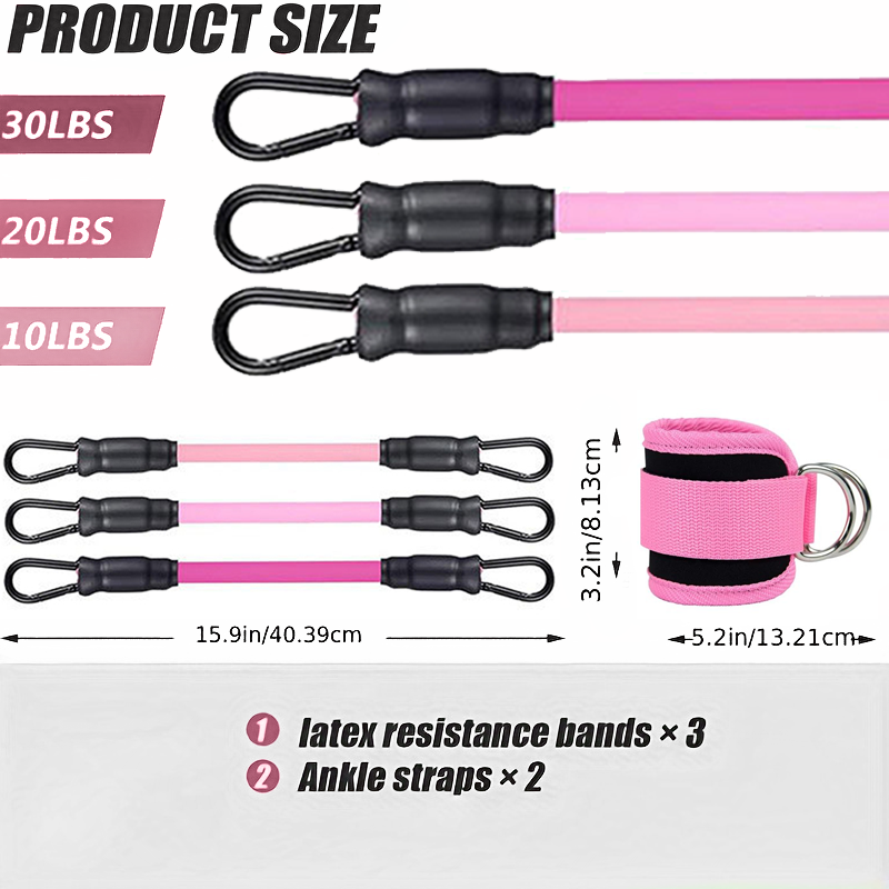 Ankle Straps Resistance Bands  - مراجعة Pilates Yoga Board وسعره