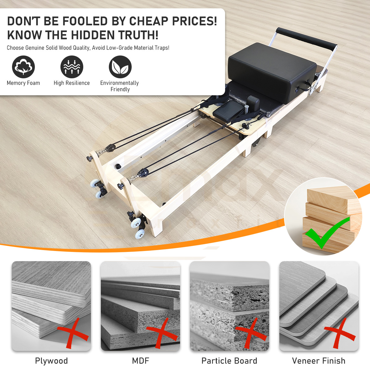 ATV&UTVMaple Wood Pilates Refo - مراجعة Pilates Reformer Spring وسعره