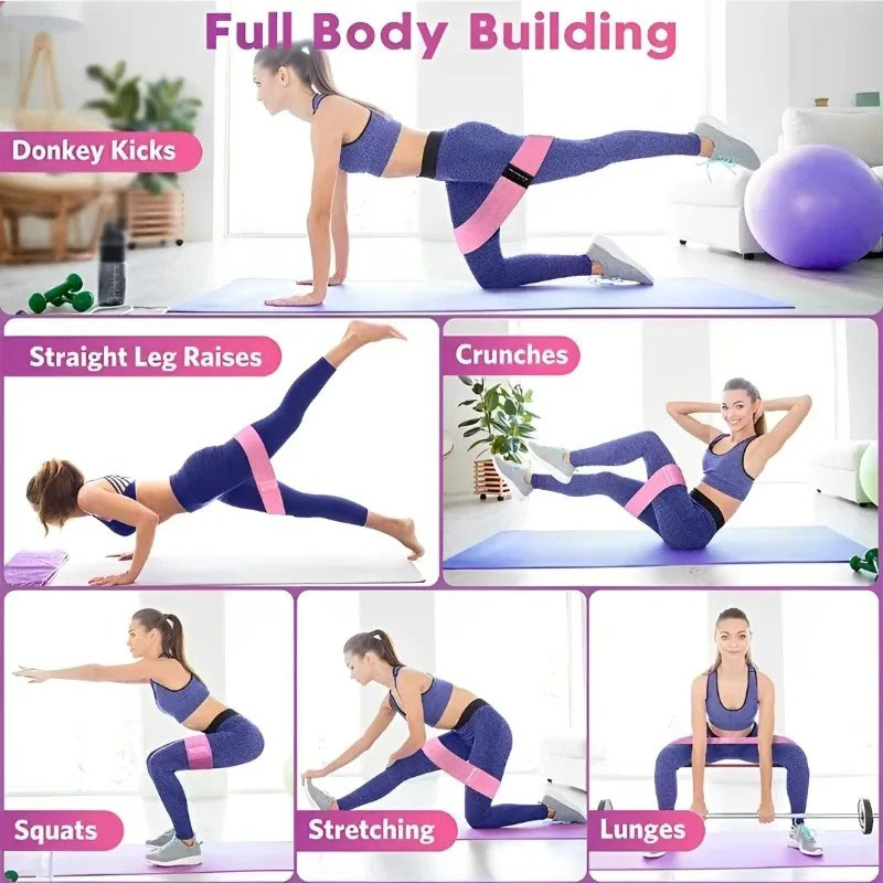 3Pcs Fabric Resistance Hip Boo - مراجعة Pilates Yoga Board وسعره