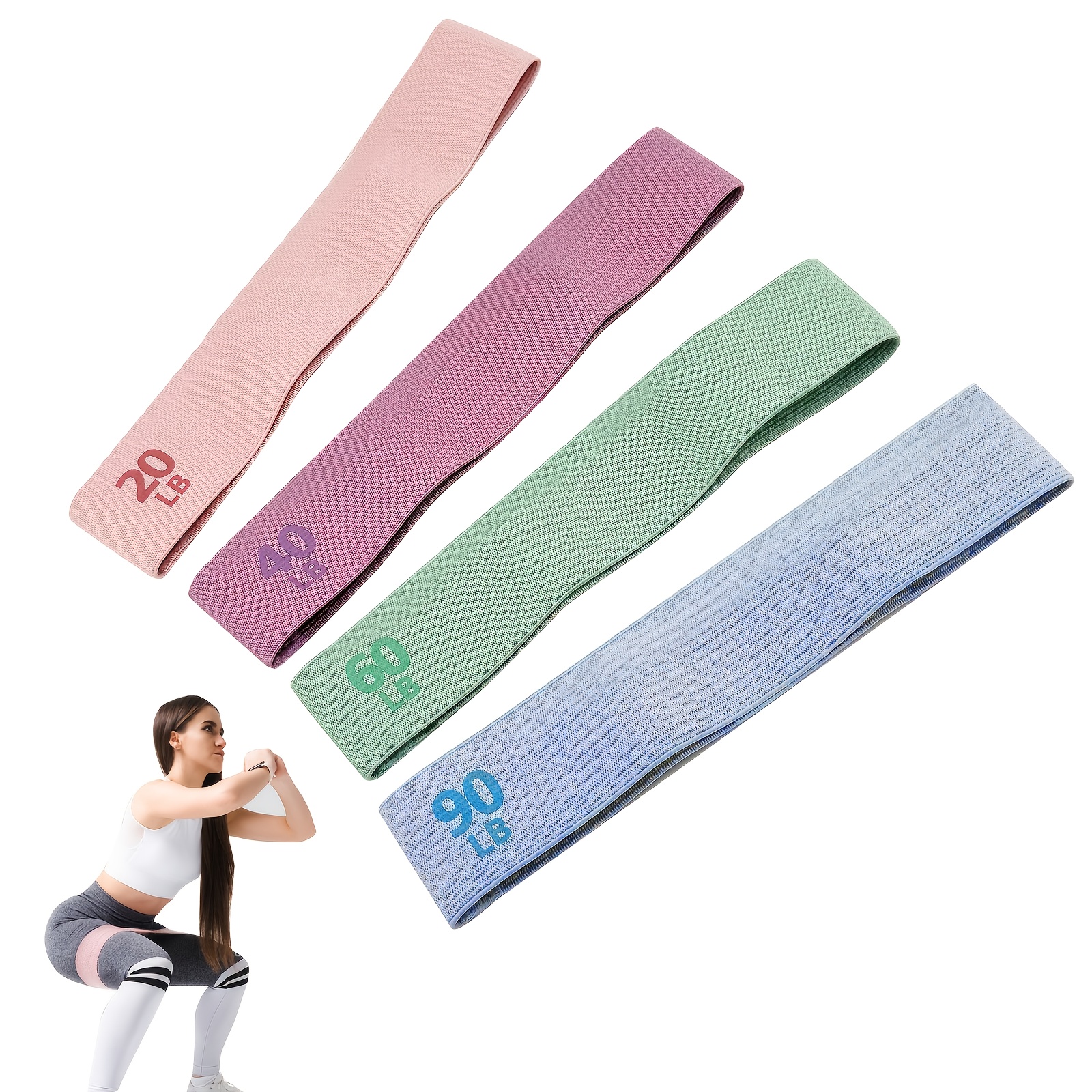 1Pc/4Pcs Fitness Resistance Ba - مراجعة Pilates Yoga Board وسعره