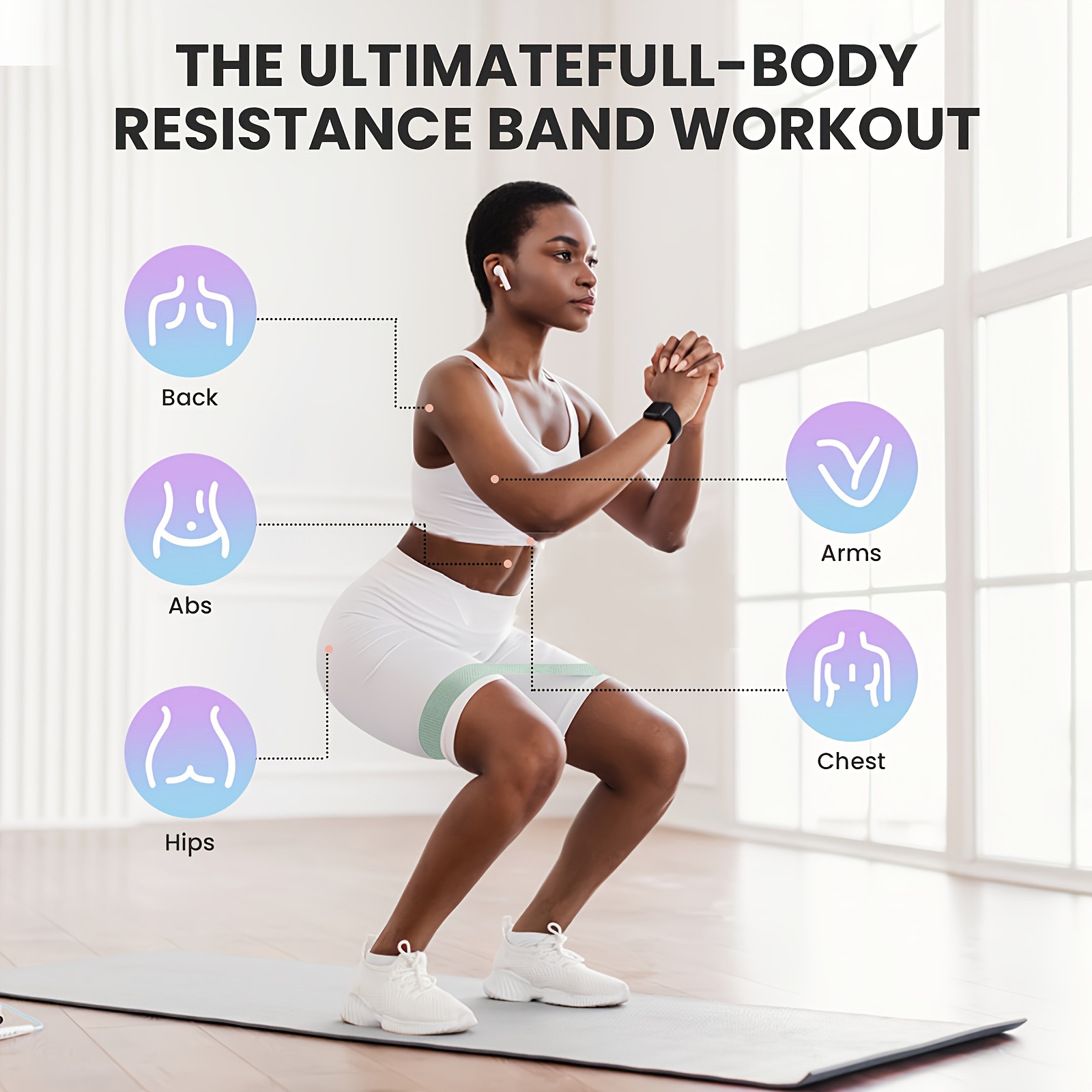 1Pc/4Pcs Fitness Resistance Ba - مراجعة Pilates Yoga Board وسعره