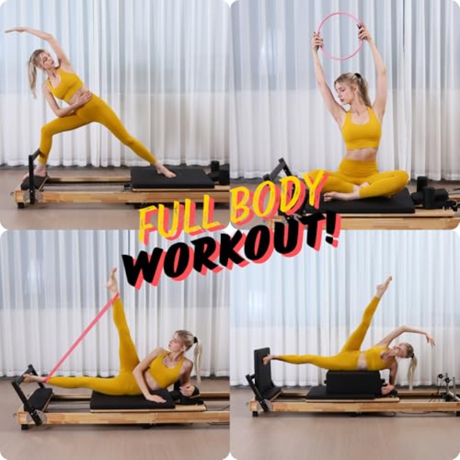 MAX4.0 Pilates Reformer Wood H - مراجعة Pilates Reformer Spring وسعره