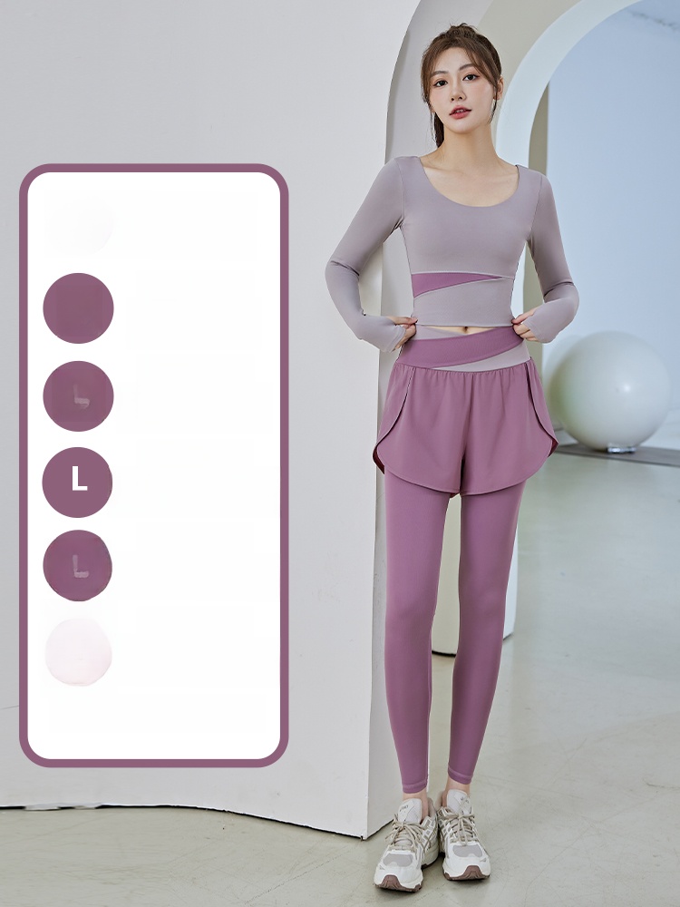 Mint Peach Color Block Yoga Fi - مراجعة Pilates Yoga Morning وسعره