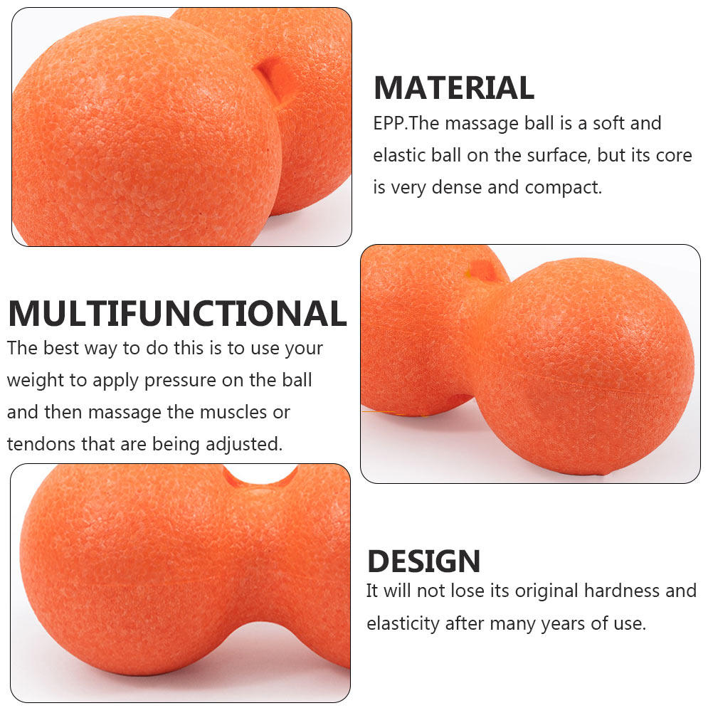 1Pcs Massage Ball Peanut Shape - مراجعة Pilates Yoga Roller وسعره
