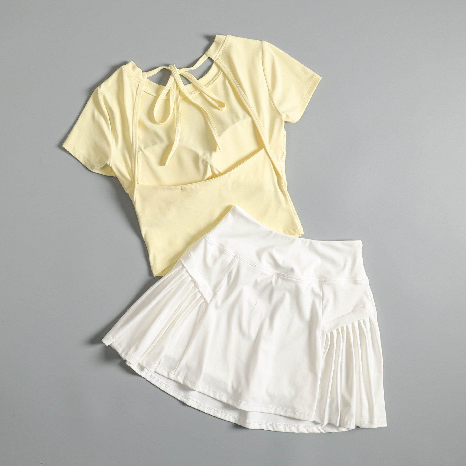 Tennis fitness suit for women  - مراجعة Pilates Yoga Morning وسعره