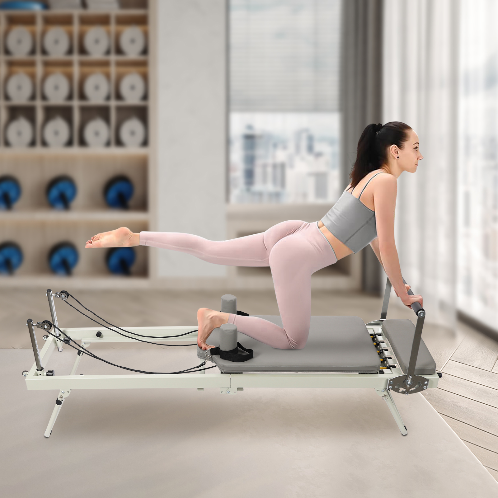 Pilates Reformer, Foldable Ref - مراجعة Pilates Reformer Spring وسعره