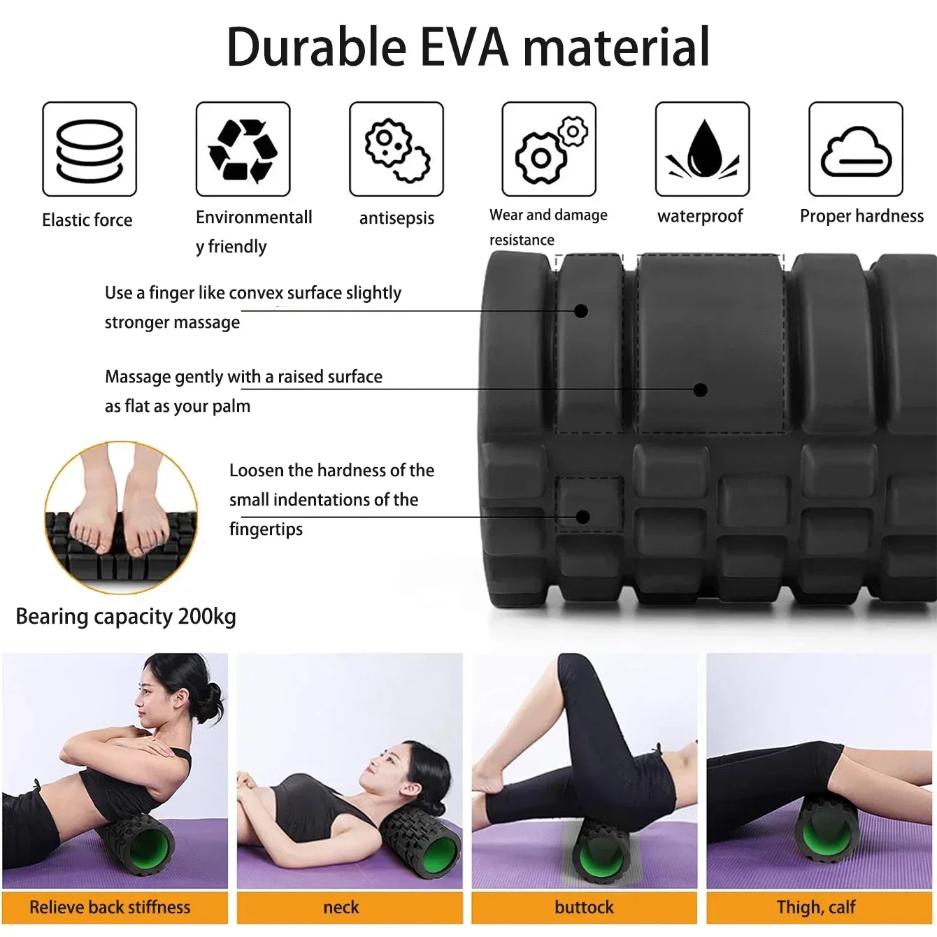 6 in 1 Yoga Training Tools, Fo - مراجعة Pilates Yoga Roller وسعره