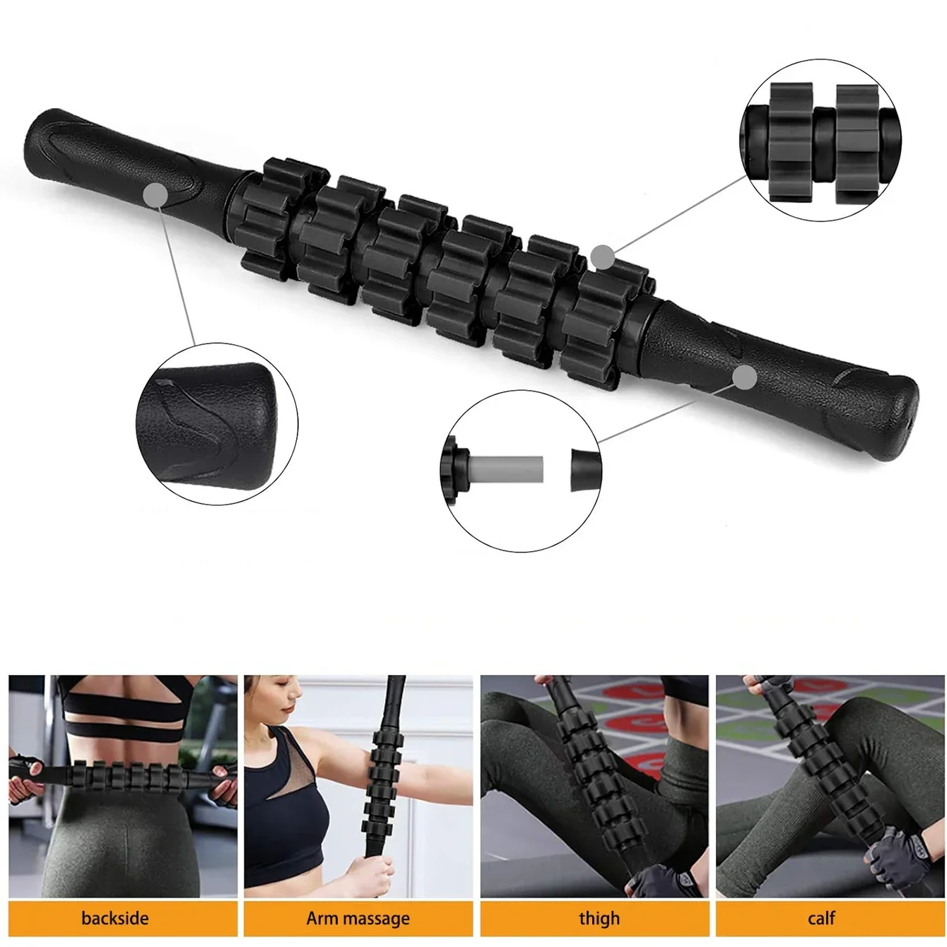 6 in 1 Yoga Training Tools, Fo - مراجعة Pilates Yoga Roller وسعره