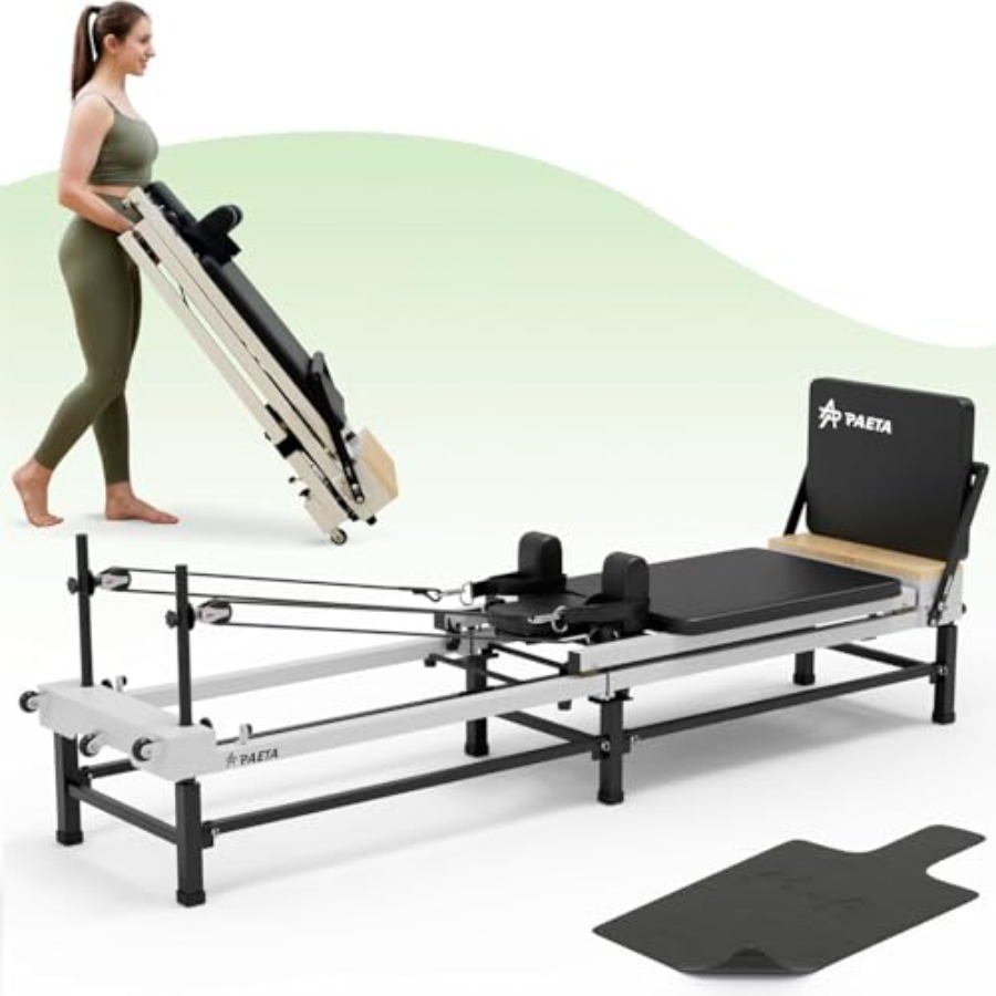Foldable Pilates Reformer 91 w - مراجعة Pilates Reformer Spring وسعره