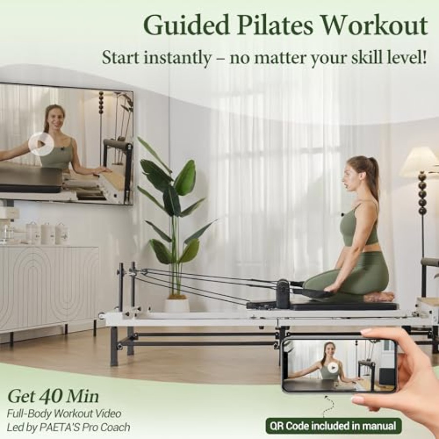 Foldable Pilates Reformer 91 w - مراجعة Pilates Reformer Spring وسعره