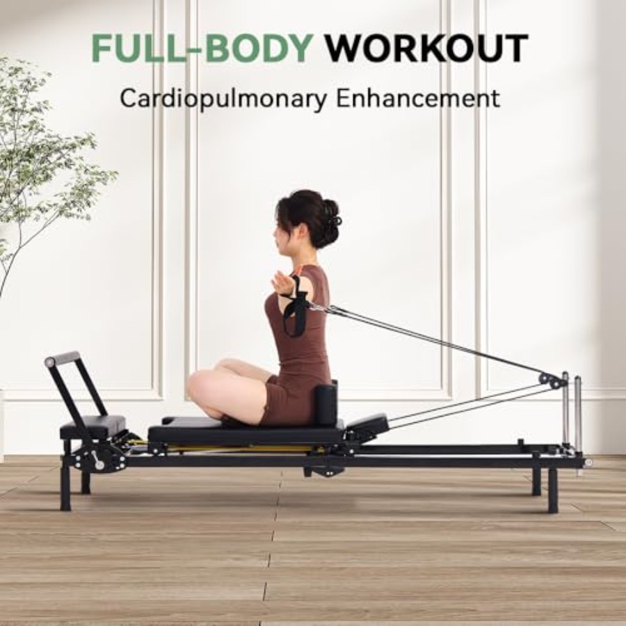 Foldable Pilates Reformer Mach - مراجعة Pilates Reformer Spring وسعره