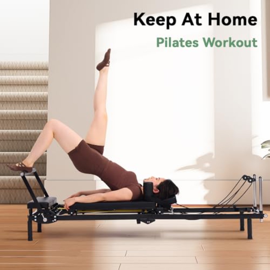 Foldable Pilates Reformer Mach - مراجعة Pilates Reformer Spring وسعره