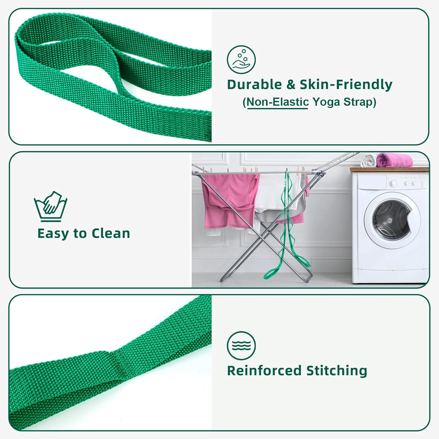 10-Loop Non-Elastic Yoga Strap - مراجعة Pilates Is Yoga وسعره