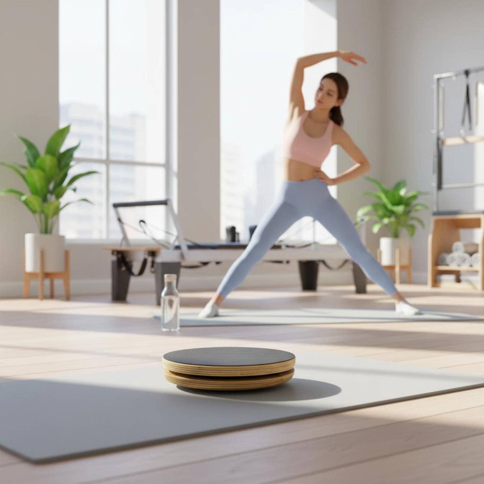 2 Pieces Wooden Pilates Disc S - مراجعة Pilates & Yoga Studio Alineacion وسعره