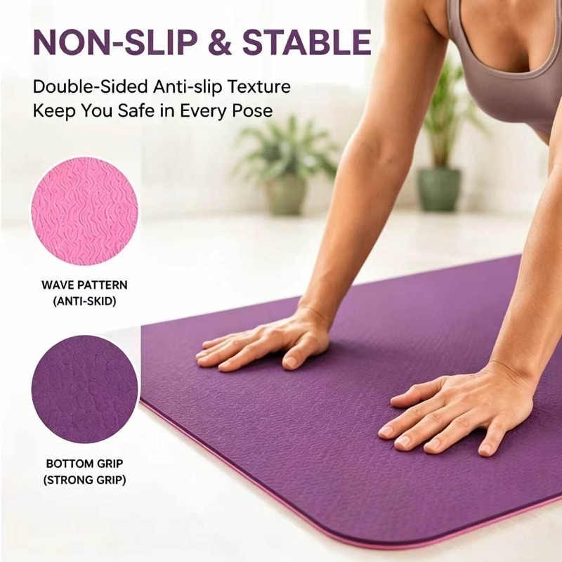 Yoga Mats Anti-slip Sport Fitn - مراجعة Pilates Is Yoga وسعره