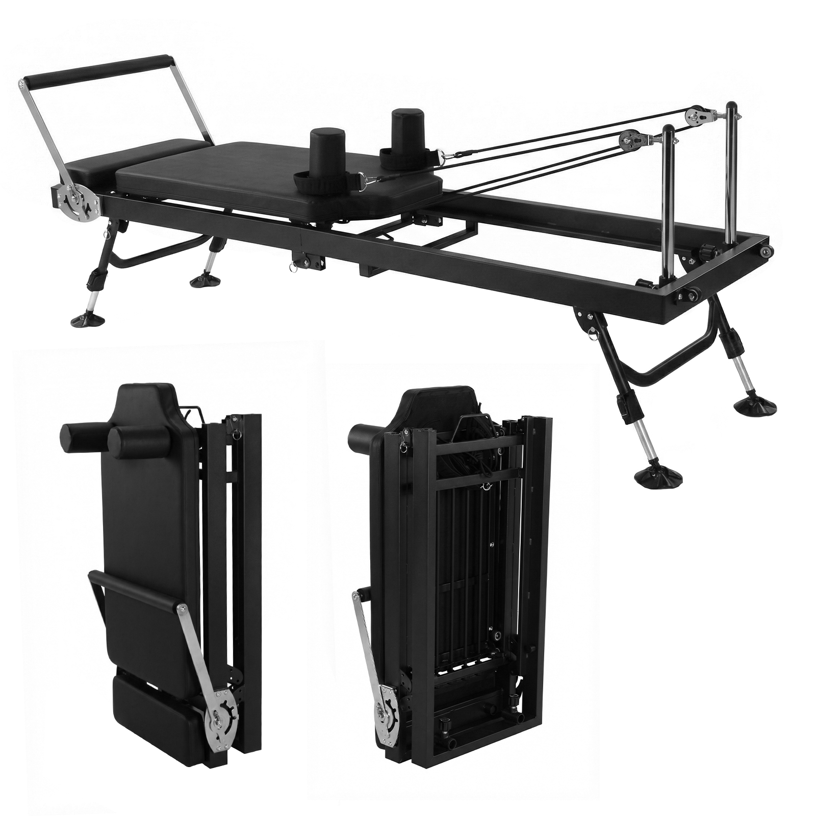 78 In Foldable Pilates Machine - مراجعة Pilates Reformer Spring وسعره